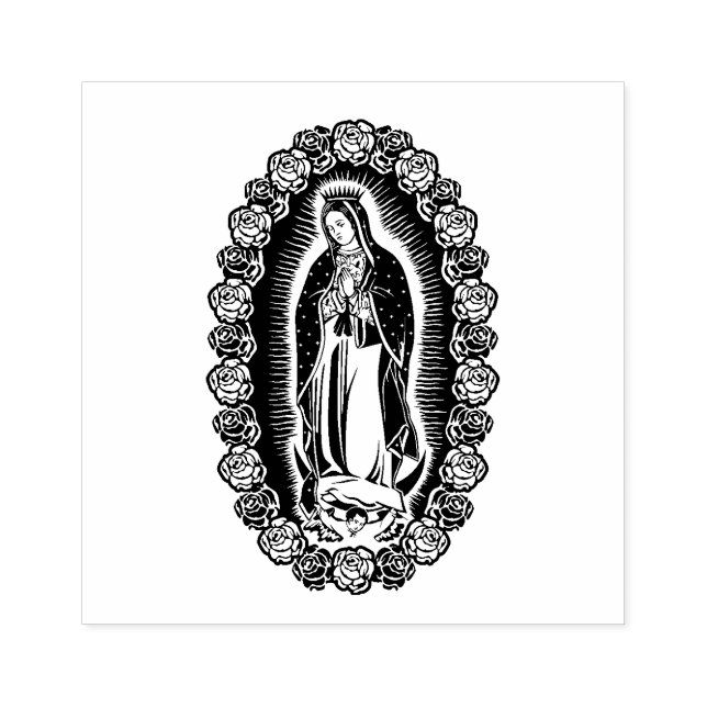Tampons Encreurs Vierge Marie Guadalupe Prière Catholique Religieux (Impression)