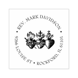 Tampons Encreurs Vierge Marie-Joseph catholique du Coeur de Jésus