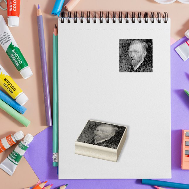 Tampons Encreurs Vincent Van Gogh téléchargez votre art et créez de (Vincent Van Gogh Upload Your Art and Create Custom Rubber Stamp)