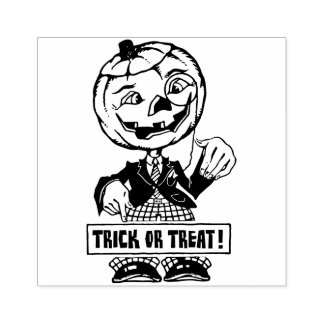 Tampons Encreurs Vintage Halloween Jack O'Lantern Man