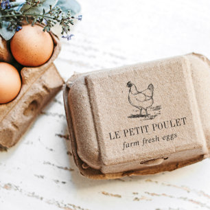 Tampons Encreurs Vintage Hen Ferme à oeufs de campagne