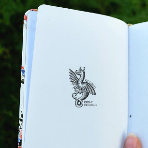 Tampons Encreurs Vintage Imaginaire Dragon, Bibliothèque Ex Libris