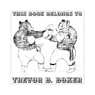 Tampons Encreurs Vintage Line Art - Boxe Bears - Propriété de