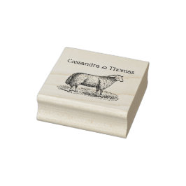 Tampons Encreurs Vintage Mouton Ewe Animaux de ferme Dessin C Coupl