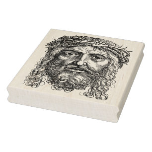 Tampons Encreurs Visage de Jésus illustration timbre d'art