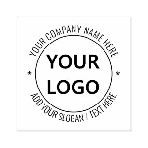 Tampons Encreurs Votre Entreprise Logo Texte Entreprise Cachet En C