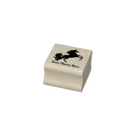 Tampons Encreurs Votre nom Majestic Unicorne noir Silhouette