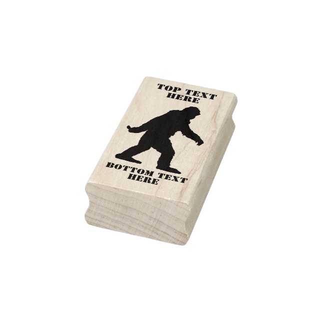 Tampons Encreurs Votre texte Sasquatch Bigfoot Silhouette (Tampon)