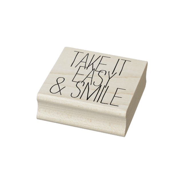 Tampons Encreurs Vour own Sayings & Messages : PRENEZ-LE FACILE ET  (Tampon)
