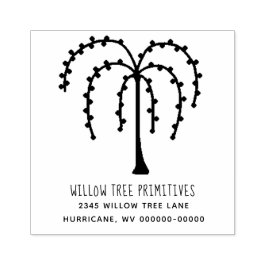 Tampons Encreurs Willow Tree Rustic Business|Nom de famille Adresse
