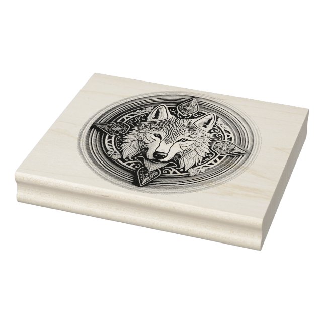 Tampons Encreurs Wolf Mandala (Tampon)