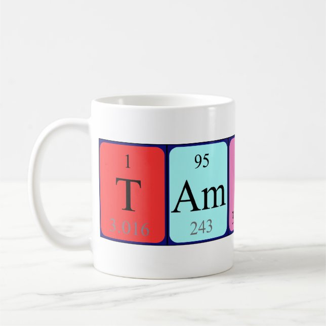 Tamsin nom de table périodique tasse (Gauche)