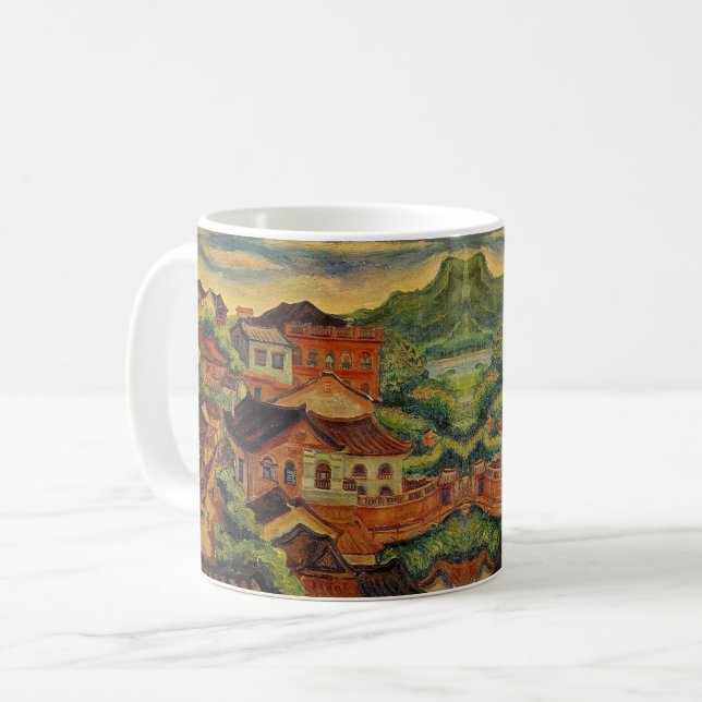 Tamsui & Chen Cheng-Po/Taiwan Vintages Kunstbüro Kaffeetasse (Vorderseite Links)