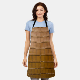 Tan Alligator Pattern-Wohngestaltung Schürze