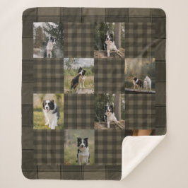 Tan and Brown Plaid 8 Photo Collage Sherpadecke