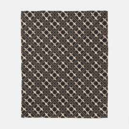 Tan auf Black Fleecedecke