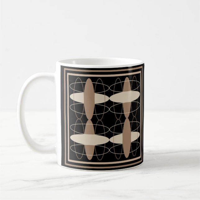 Tan auf Black Kaffeetasse (Links)