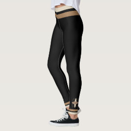 Tan auf Black Leggings