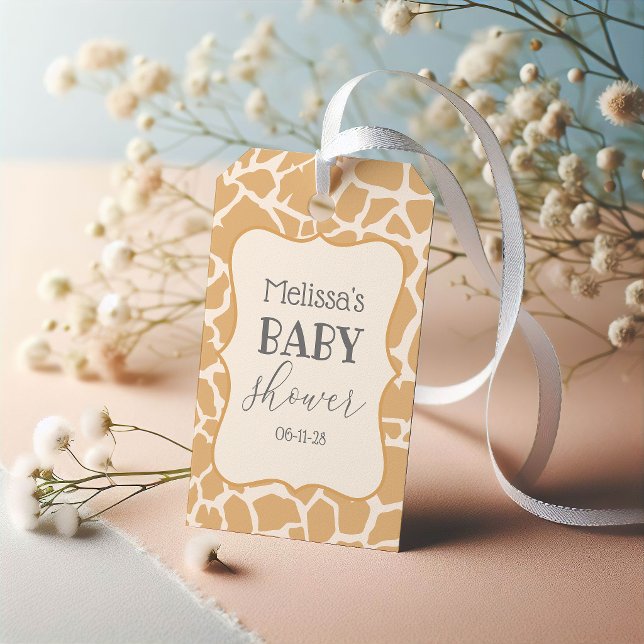 Tan Baby Boy Giraffe Geschenkanhänger (Von Creator hochgeladen)