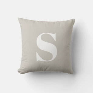 Tan Beige clair Premier Monogramme Coussin extérie