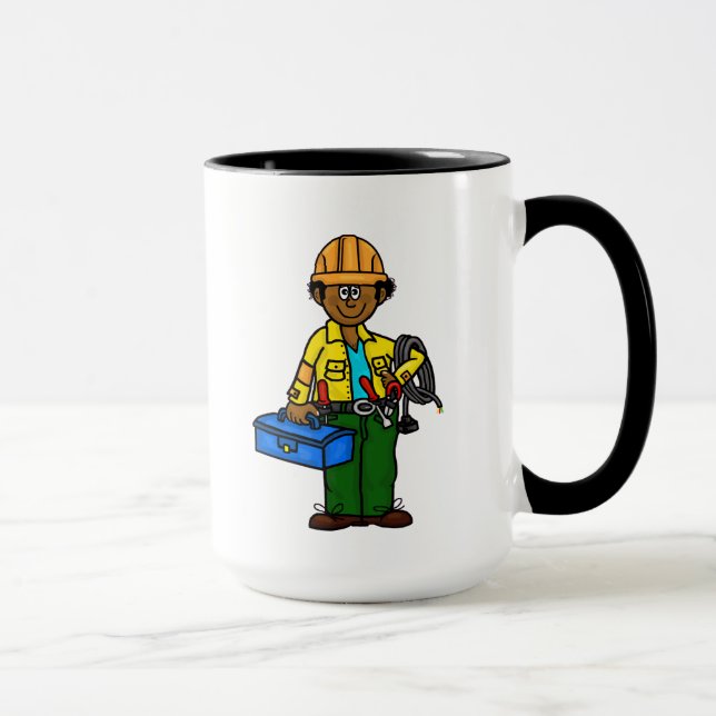 Tan, Black oder African American Lineman Tasse (Rechts)