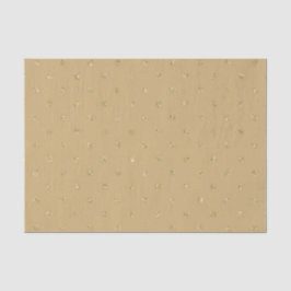 TAN BROWN GLITZER SEHEN IRISH POLKA DOTS SEIDENPAPIER