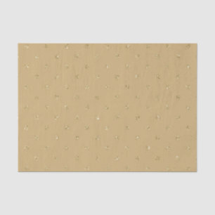 TAN BROWN GLITZER SEHEN IRISH POLKA DOTS SEIDENPAPIER