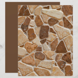 Tan Brown Pebble Stones Textur Scrapbook Paper