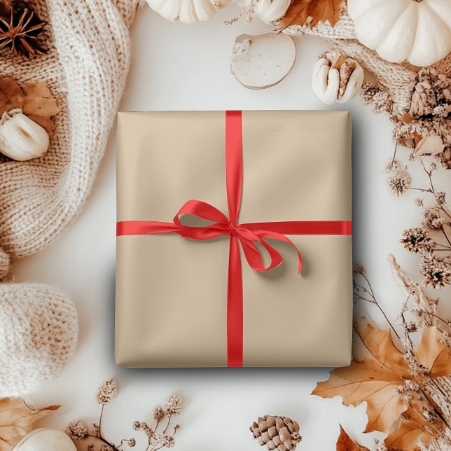 Tan Brown Solid Color | Classic | elegant Geschenkpapier (Von Creator hochgeladen)