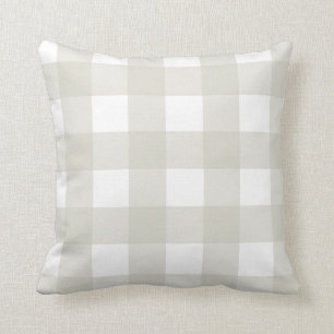 Tan Buffalo Karo Throw Kissen