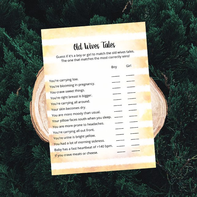 Tan Bunny Yellow Old Ehefrau Tales Game Card Einladung (Von Creator hochgeladen)