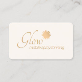 Tan Business Kupfer Sun mit Rays Card spritzen Visitenkarte