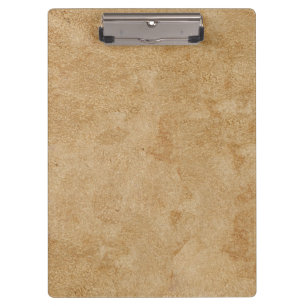 Tan Chamois Leather Print Klemmbrett
