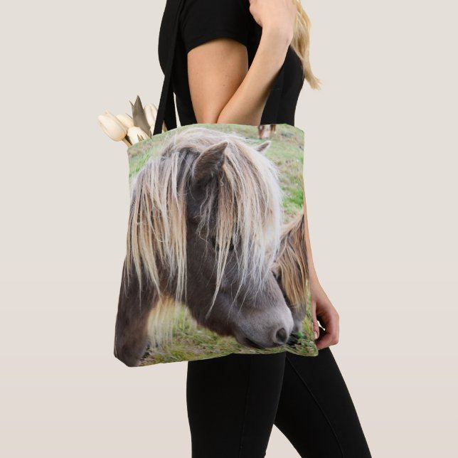Tan Colored Shetland Pony, Tasche (Von Nahem)