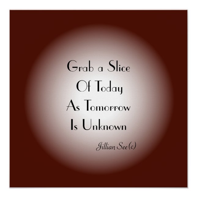 Tan Cream with Moon Effect> Quotes Poster (Vorderseite)