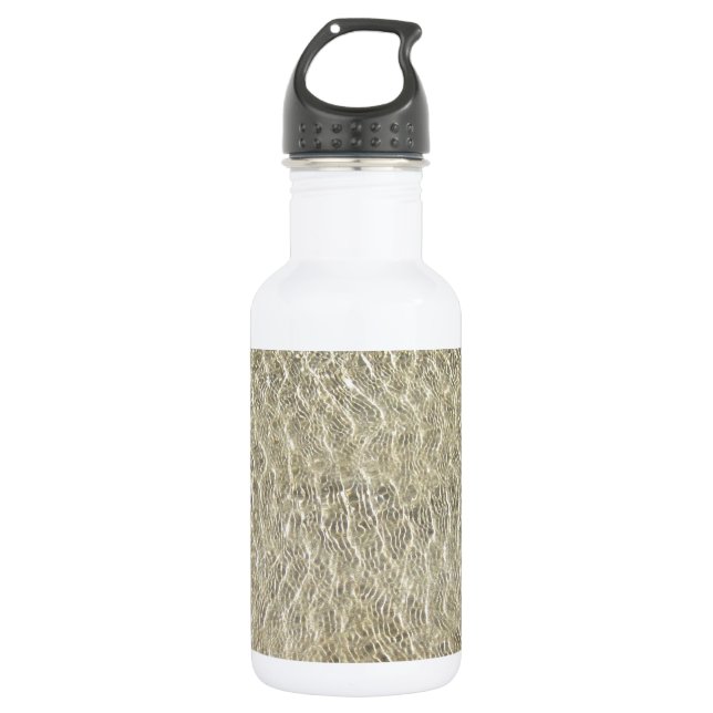 Tan Crocodile Leather Pattern Edelstahlflasche (Vorderseite)