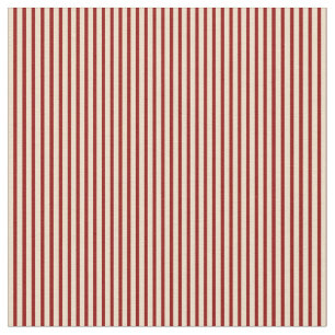 Tan & Dark Red Lines/Stripes-Muster Stoff