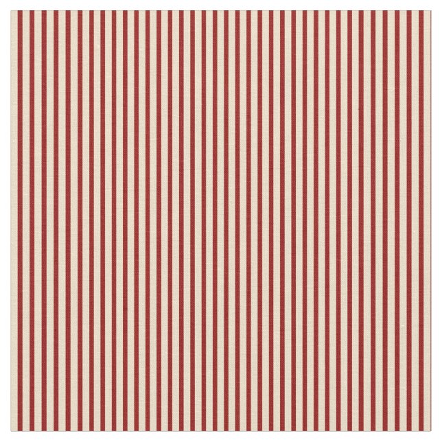 Tan & Dark Red Lines/Stripes-Muster Stoff (Nahaufnahme)