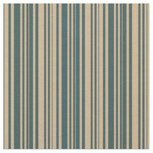 Tan & Dark Slate Grau farbige Streifen Muster Stoff