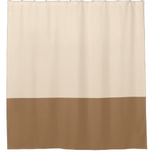 Tan et putté deux tons bloc de couleur rideau de d