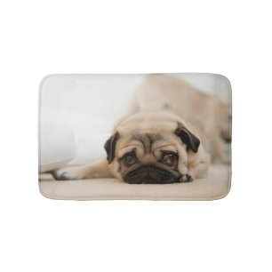 TAN-Frau-Mops Badematte
