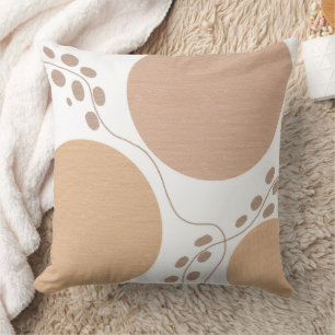 Tan Geometric Earth Tones Kissen