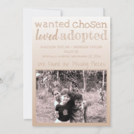 Tan Gradient Gewollt Chosen Loved Adoptiert Ankündigung