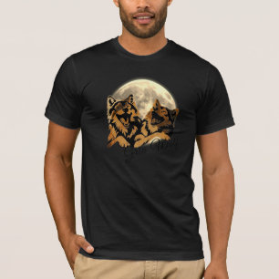 Tan Grin Wolf T-Shirt