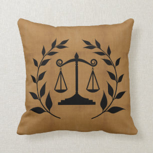 TAN-Leinwand-Druck - Silhouette-Skalen von Kissen