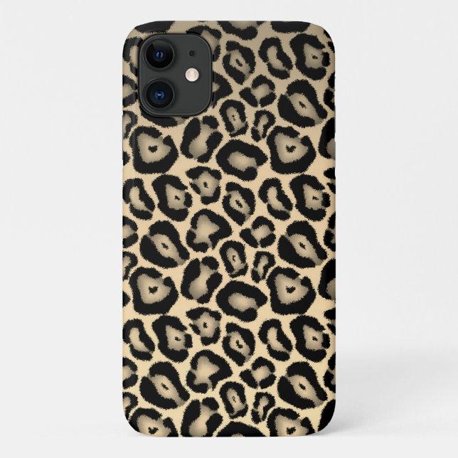 Tan Leopard Case-Mate iPhone Hülle (Rückseite)