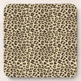 Tan Leopard Print Getränkeuntersetzer