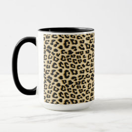 Tan Leopard Print Tasse