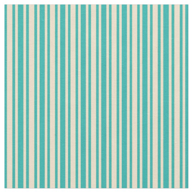 Tan & Light Sea Green Colos Stoff (Nahaufnahme)