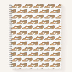 Tan Lyrical Dance Shoe Personalisiert Teacher Gift Notizbuch